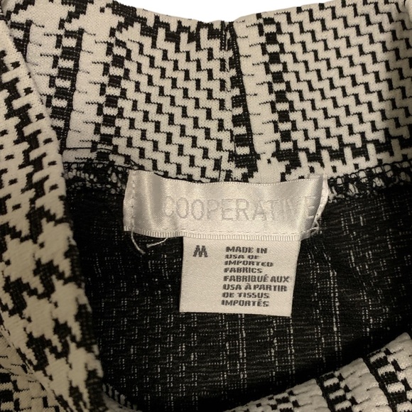 Black and White Plaid Dress - Picture 4 of 5